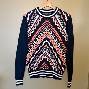 Sweaty Betty Brixton Chevron Sweater in Multi Brixton Chevron Jacquard Size S